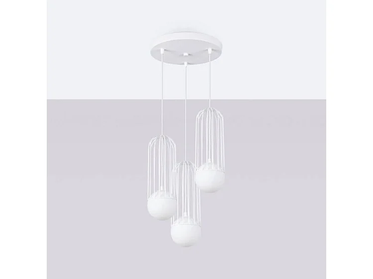 Lampa wisząca BRINA 3P biała 3277707 - obrazek 1