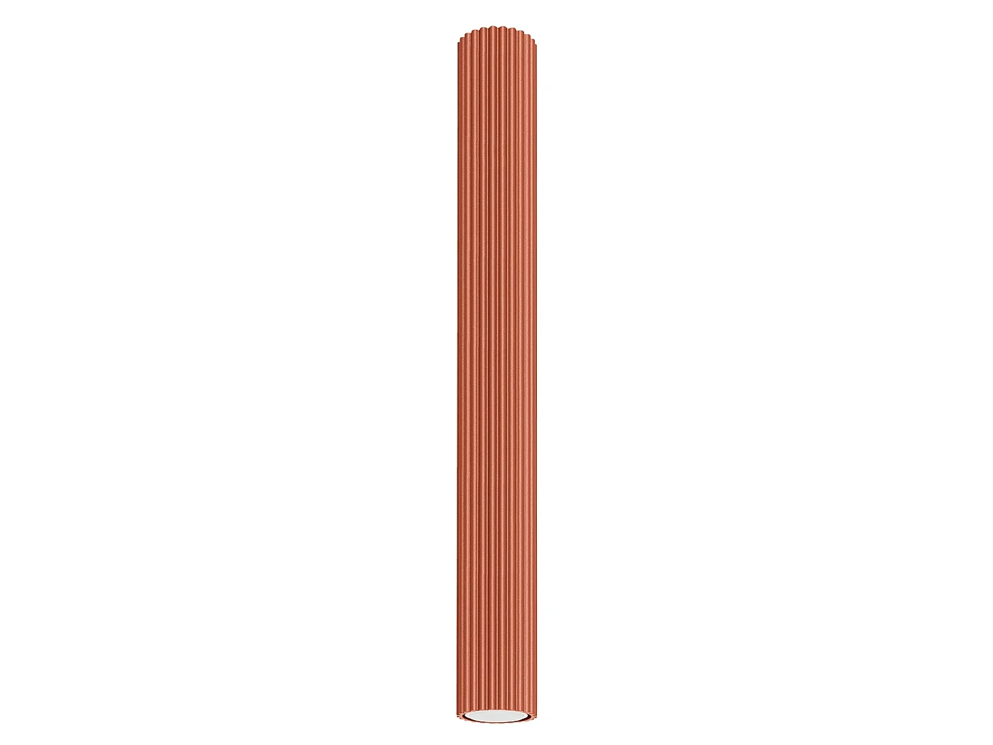 Lampa sufitowa minimalistyczny KARBON, aluminium - 1 źródło - L.6.5 x H.60 cm - ochra czerwona 3609544 - obrazek 1