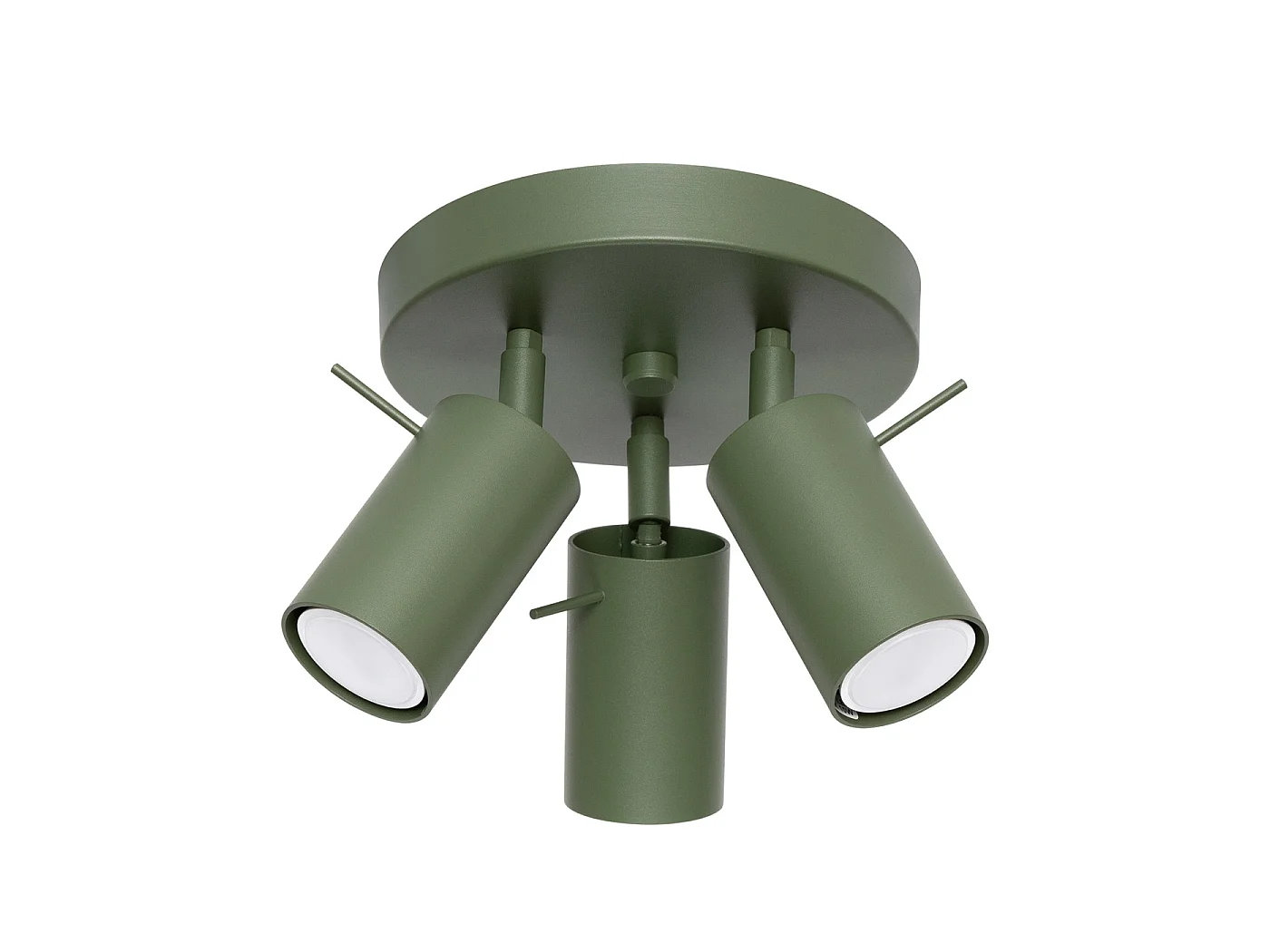 Lampa sufitowa nowoczesny RING, stal - 3 źródło - L.19.5 x H.18.5 cm - zielony oliwkowy 3627410 - obrazek 1