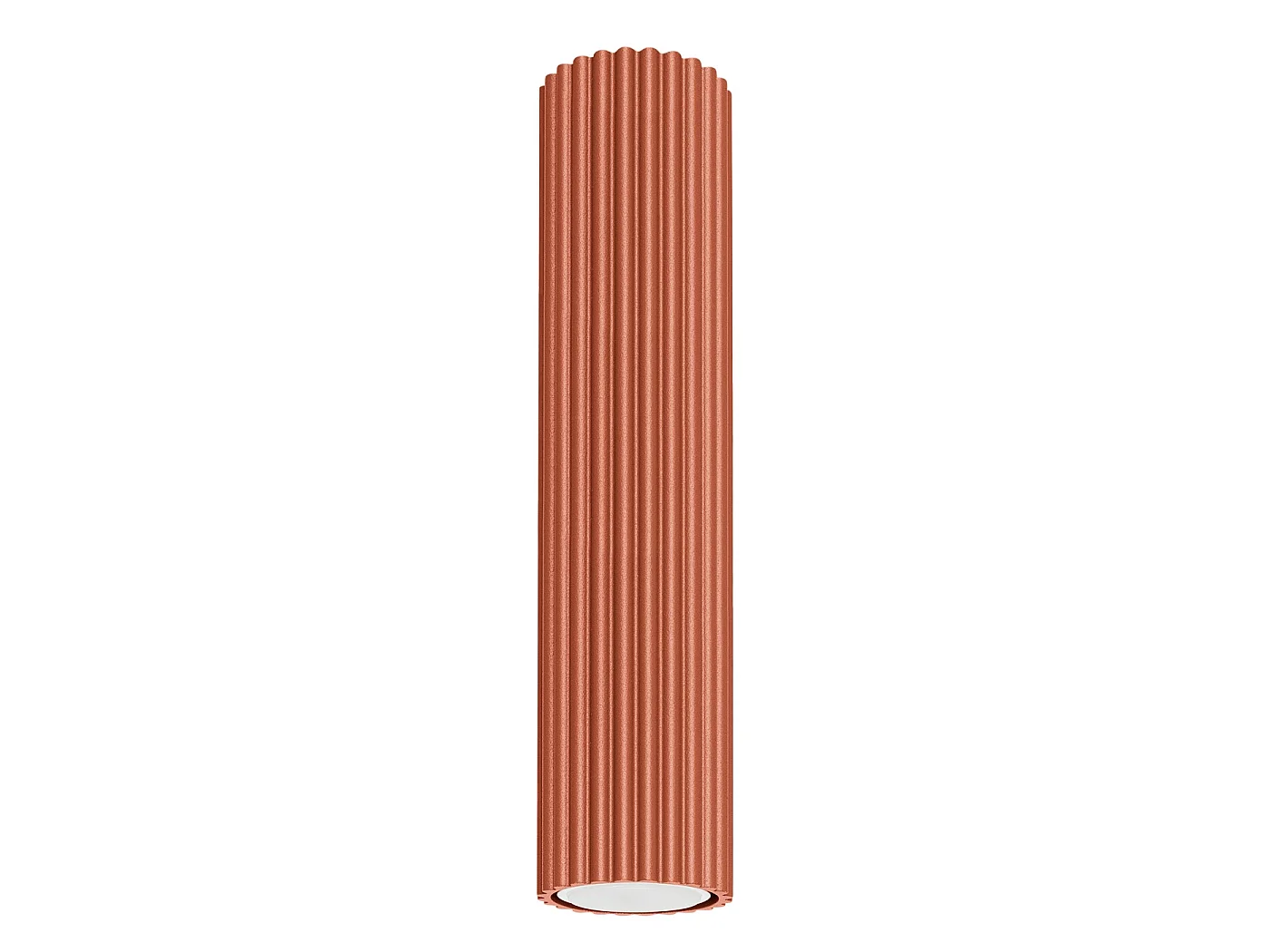 Lampa sufitowa minimalistyczny KARBON, aluminium - 1 źródło - L.6.5 x H.30 cm - ochra czerwona 3609542 - obrazek 1