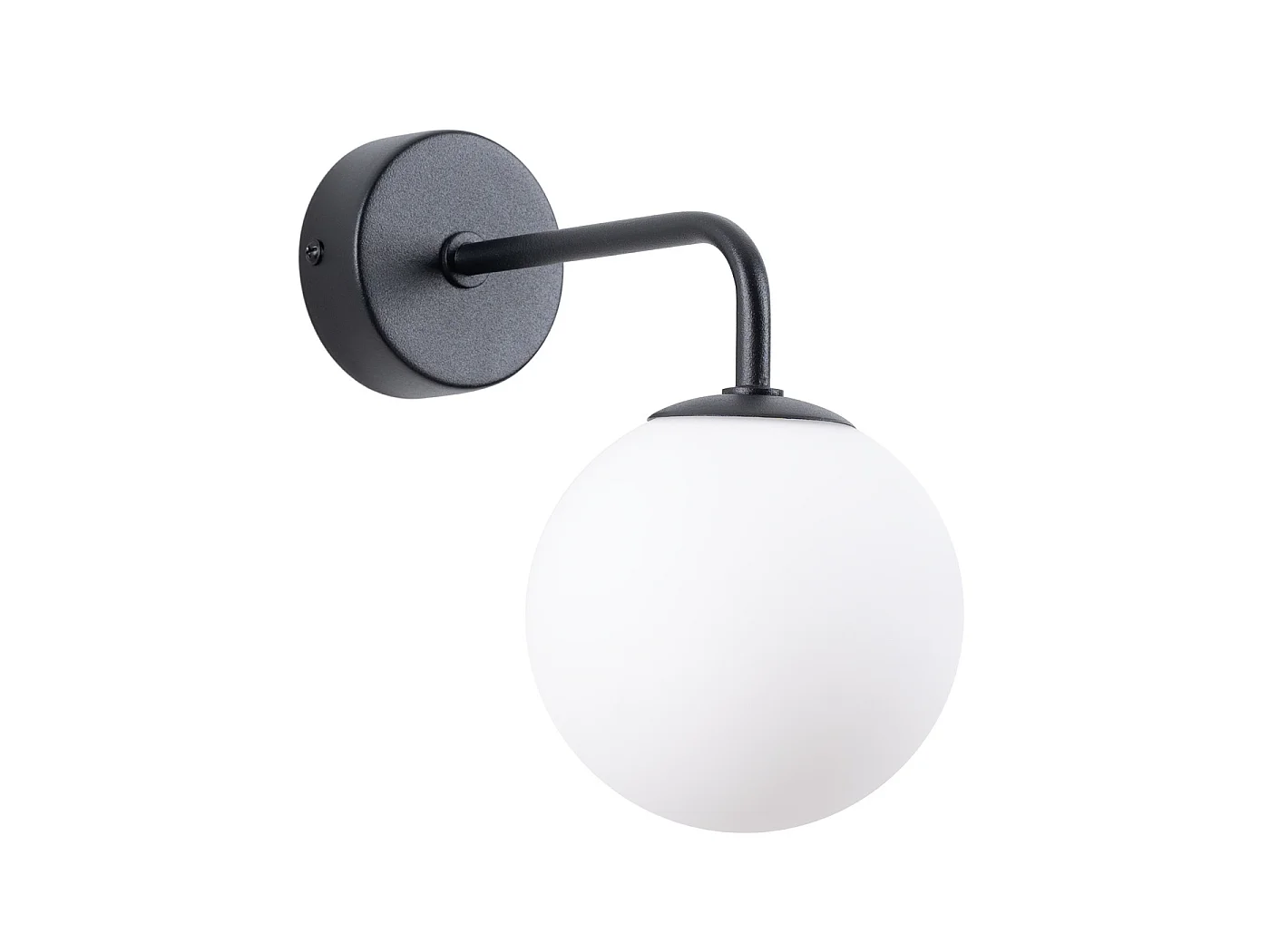 Lampa ścienna minimalistyczny ASTRAL, stal/szkło - 1 źródło - L.10 x H.21 cm - czarny/biały 3627502 - obrazek 1