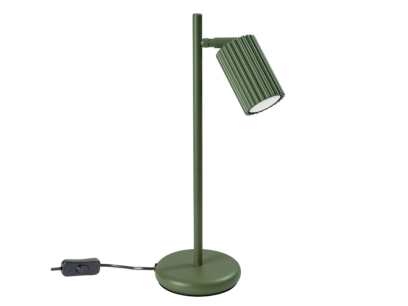 Lampa biurkowa minimalistyczny KARBON, aluminium - 1 źródło - L.14.5 x H.43 cm - zielony oliwkowy 3627319 - obrazek 1