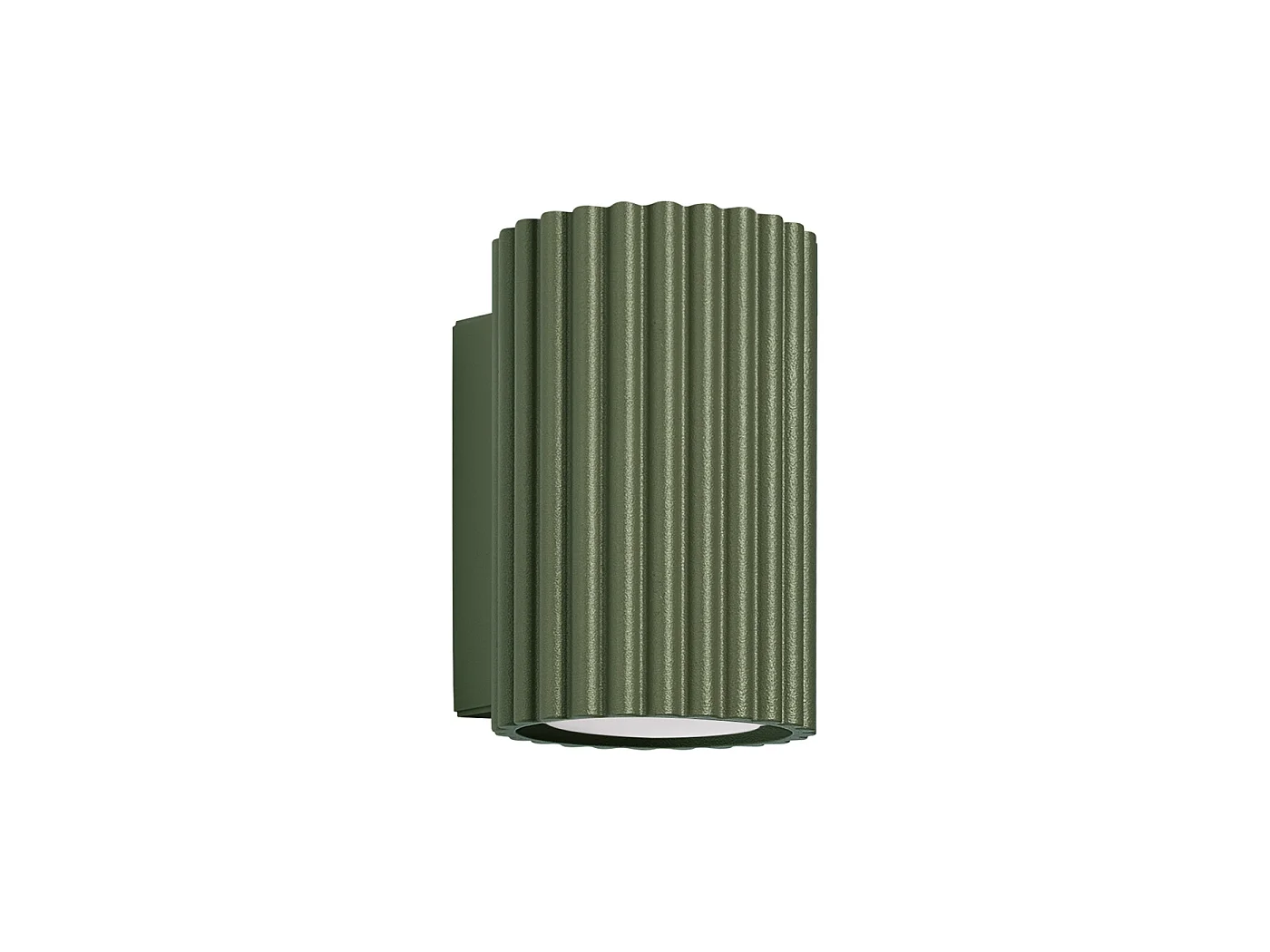 Lampa ścienna minimalistyczny KARBON, aluminium - 1 źródło - L.6.5 x H.10 cm - zielony oliwkowy 3627519 - obrazek 1