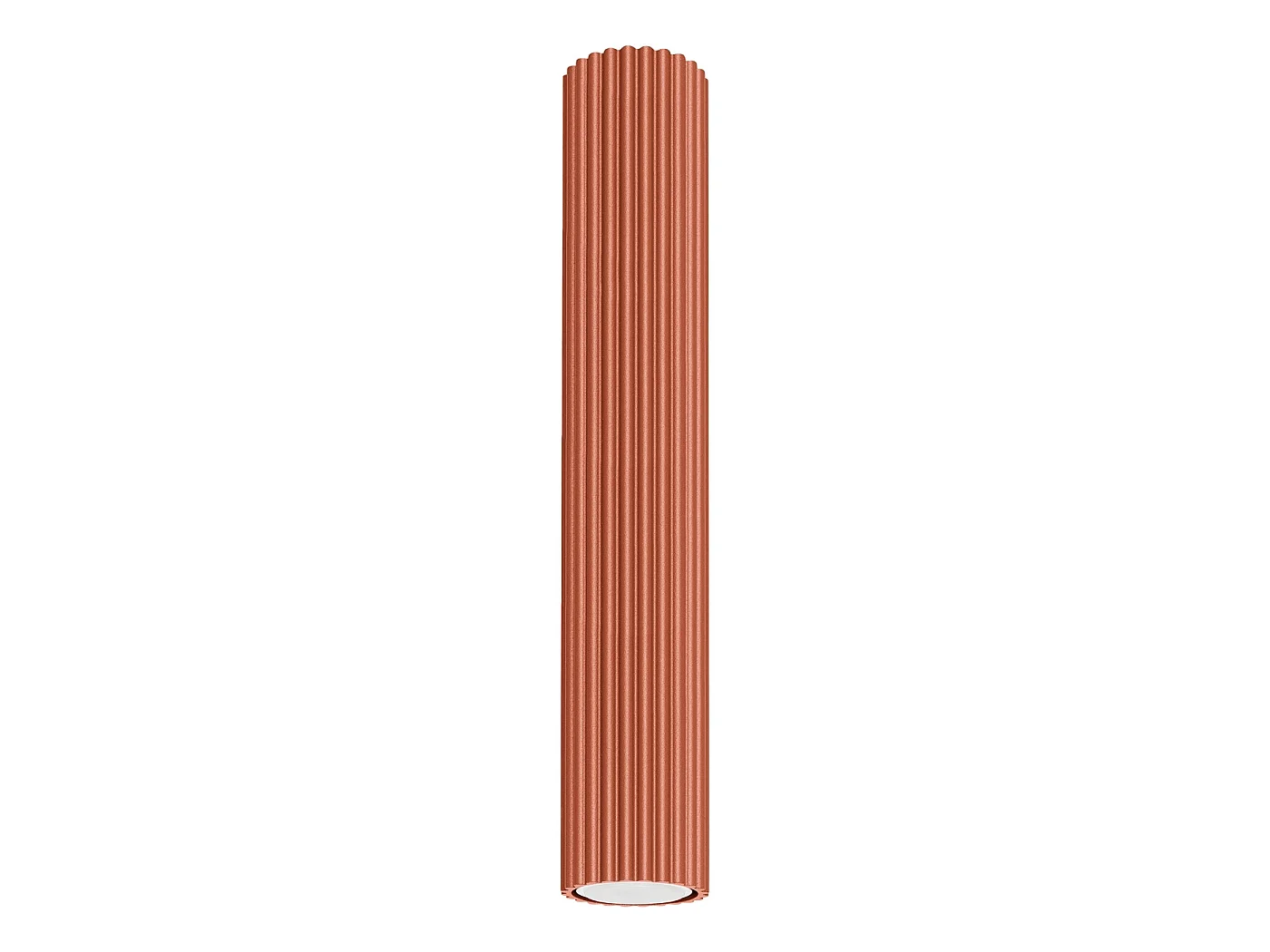 Lampa sufitowa minimalistyczny KARBON, aluminium - 1 źródło - L.6.5 x H.40 cm - ochra czerwona 3609577 - obrazek 1