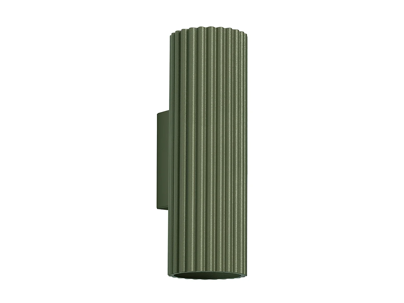 Lampa ścienna minimalistyczny KARBON, aluminium - 2 źródło - L.6.5 x H.20 cm - zielony oliwkowy 3627524 - obrazek 1