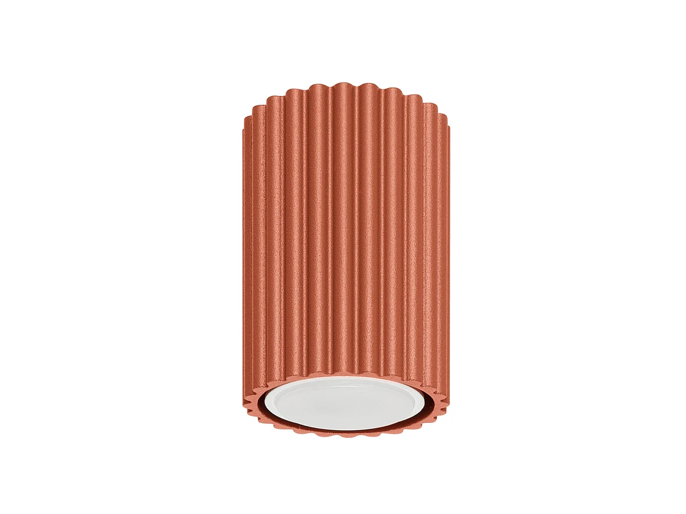 Lampa sufitowa minimalistyczny KARBON, aluminium - 1 źródło - L.6.5 x H.10 cm - ochra czerwona 3609557 - obrazek 1
