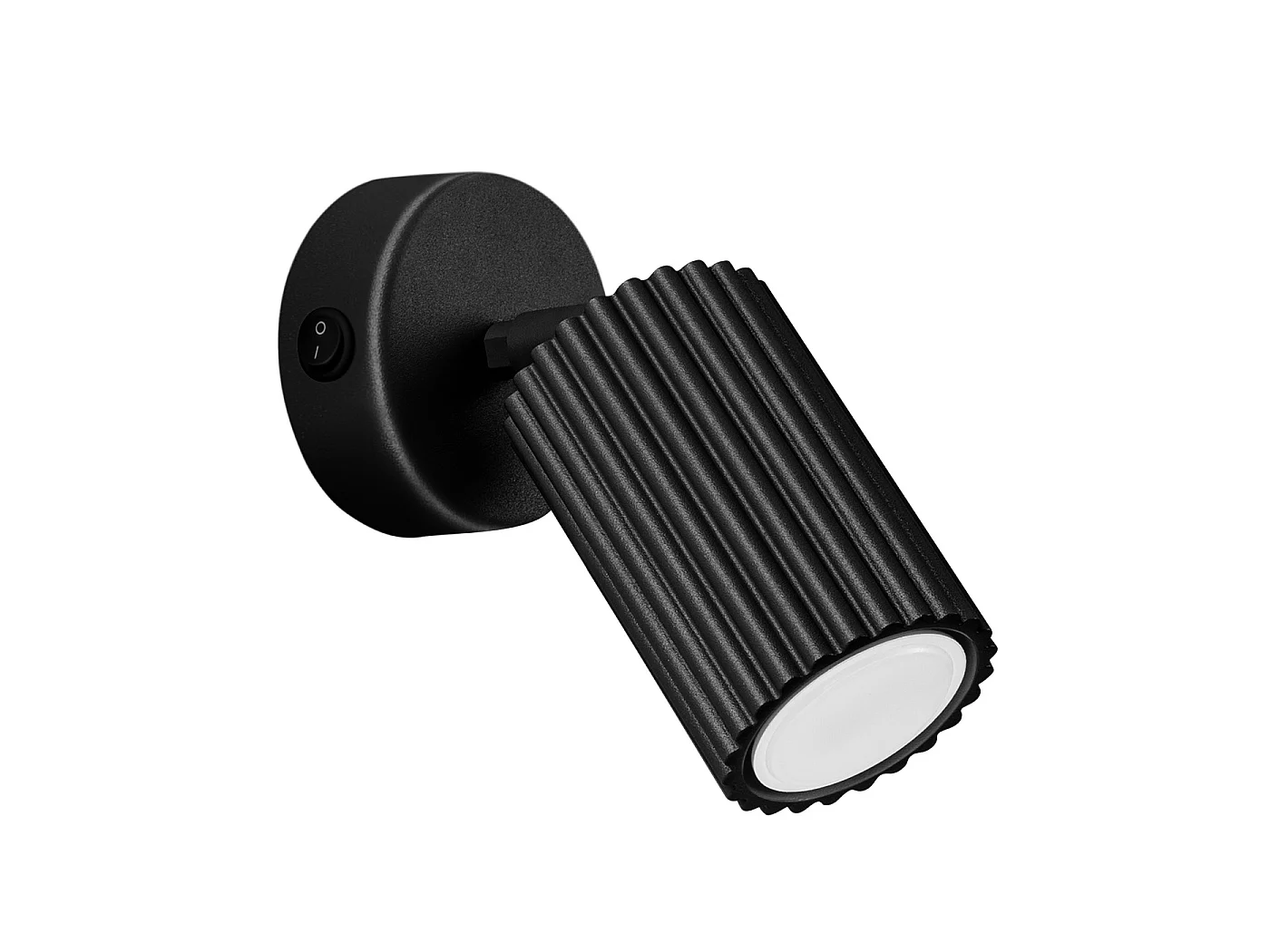 Lampa ścienna minimalistyczny KARBON, aluminium - 1 źródło - L.8 x H.16 cm - czarny 3627483 - obrazek 1
