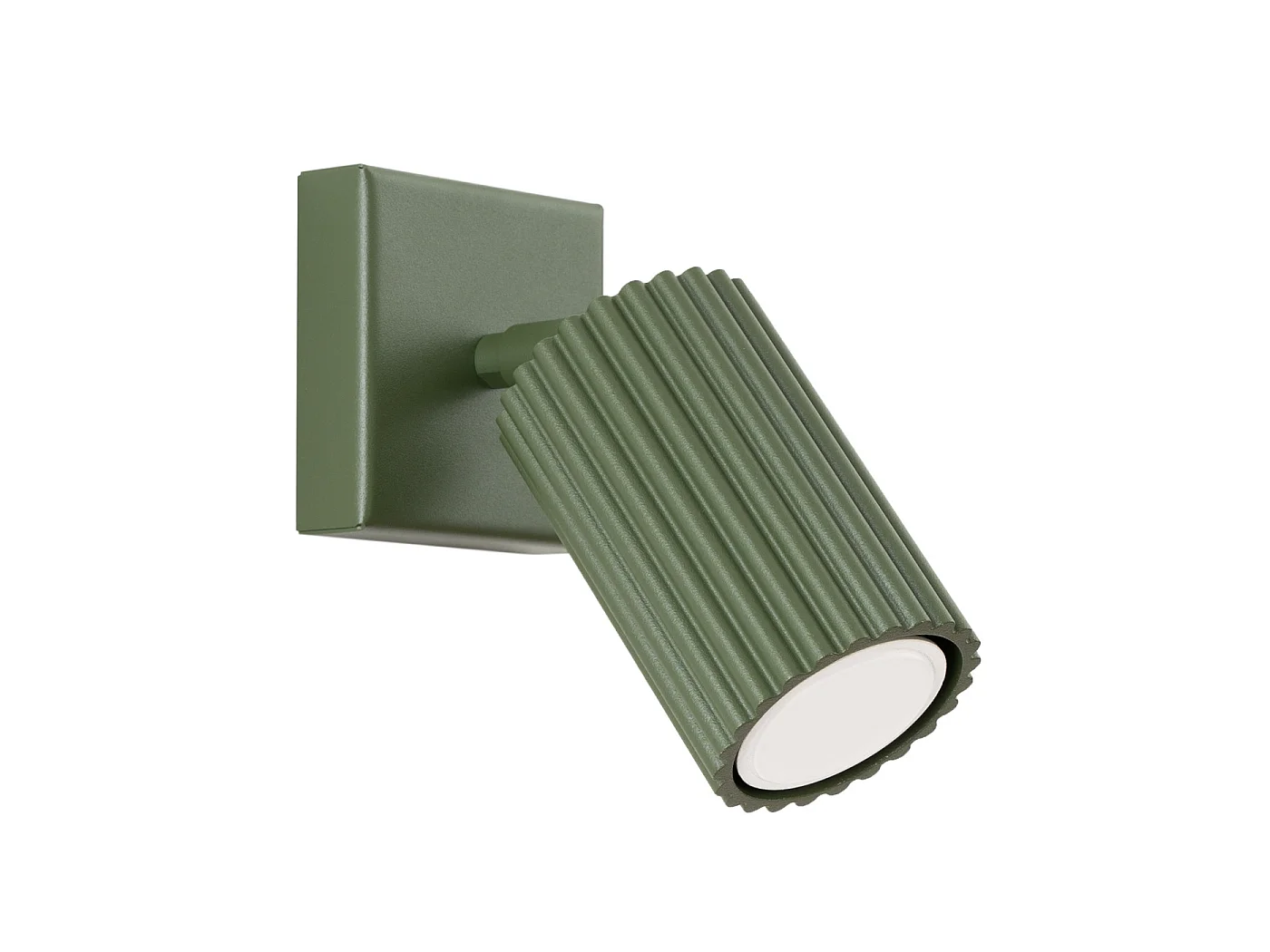 Lampa ścienna minimalistyczny KARBON, aluminium - 1 źródło - L.8 x H.8 cm - zielony oliwkowy 3627513 - obrazek 1