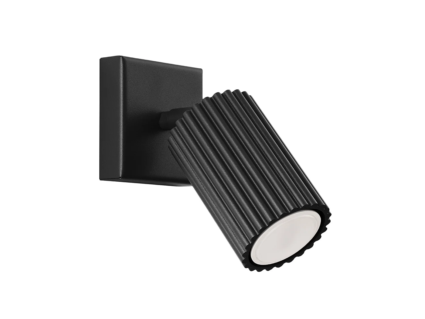 Lampa ścienna minimalistyczny KARBON, aluminium - 1 źródło - L.8 x H.8 cm - czarny 3627543 - obrazek 1