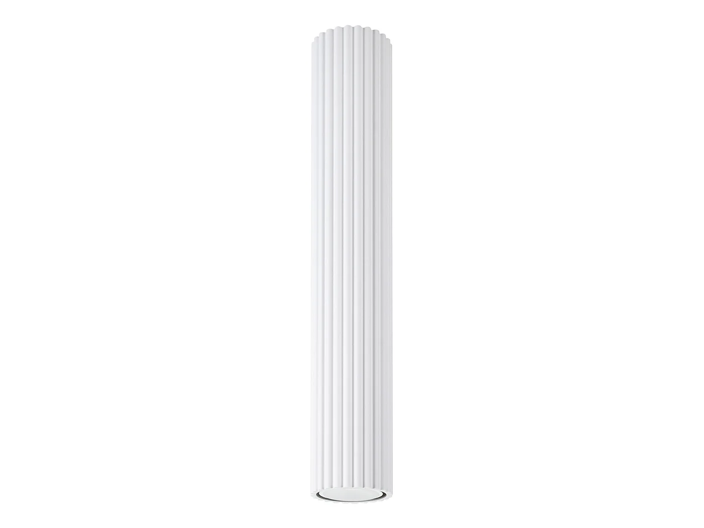 Lampa sufitowa minimalistyczny KARBON, aluminium - 1 źródło - L.6.5 x H.40 cm - biały 3609549 - obrazek 1