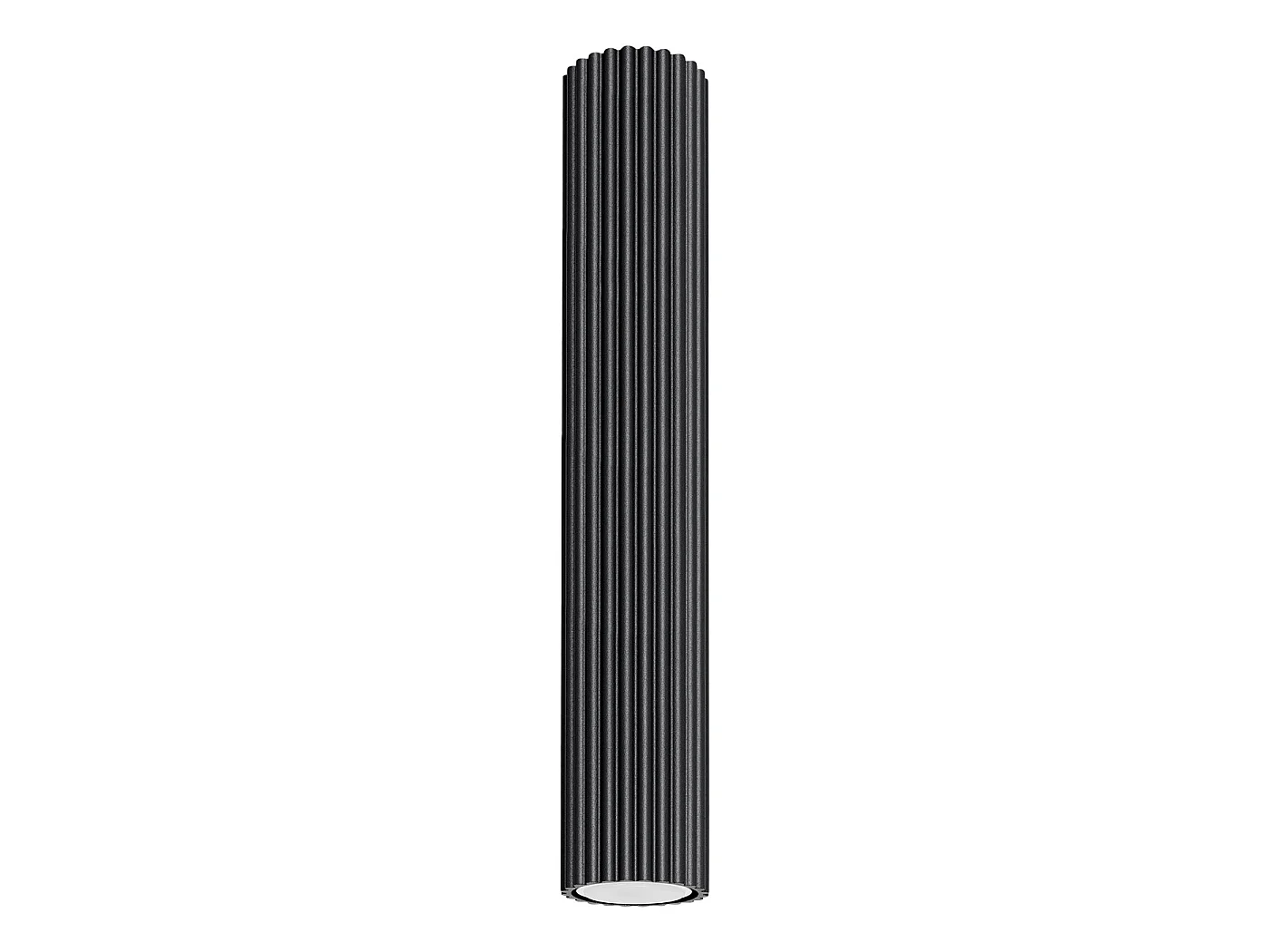 Lampa sufitowa minimalistyczny KARBON, aluminium - 1 źródło - L.6.5 x H.40 cm - czarny 3609566 - obrazek 1