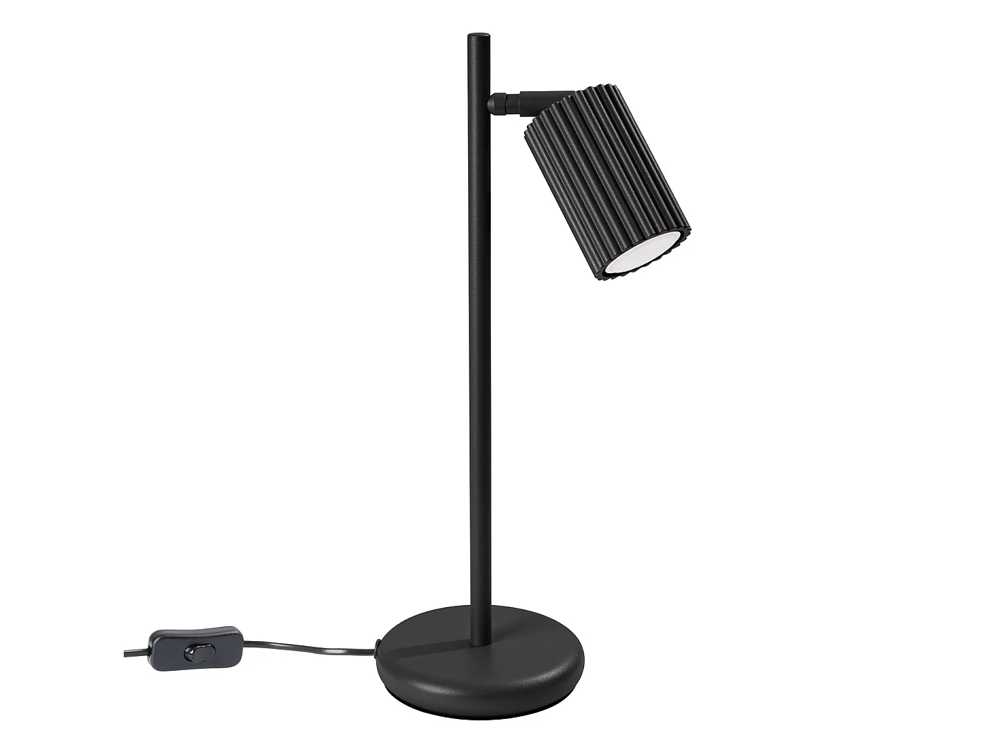 Lampa biurkowa minimalistyczny KARBON, aluminium - 1 źródło - L.14.5 x H.43 cm - czarny 3627315 - obrazek 1