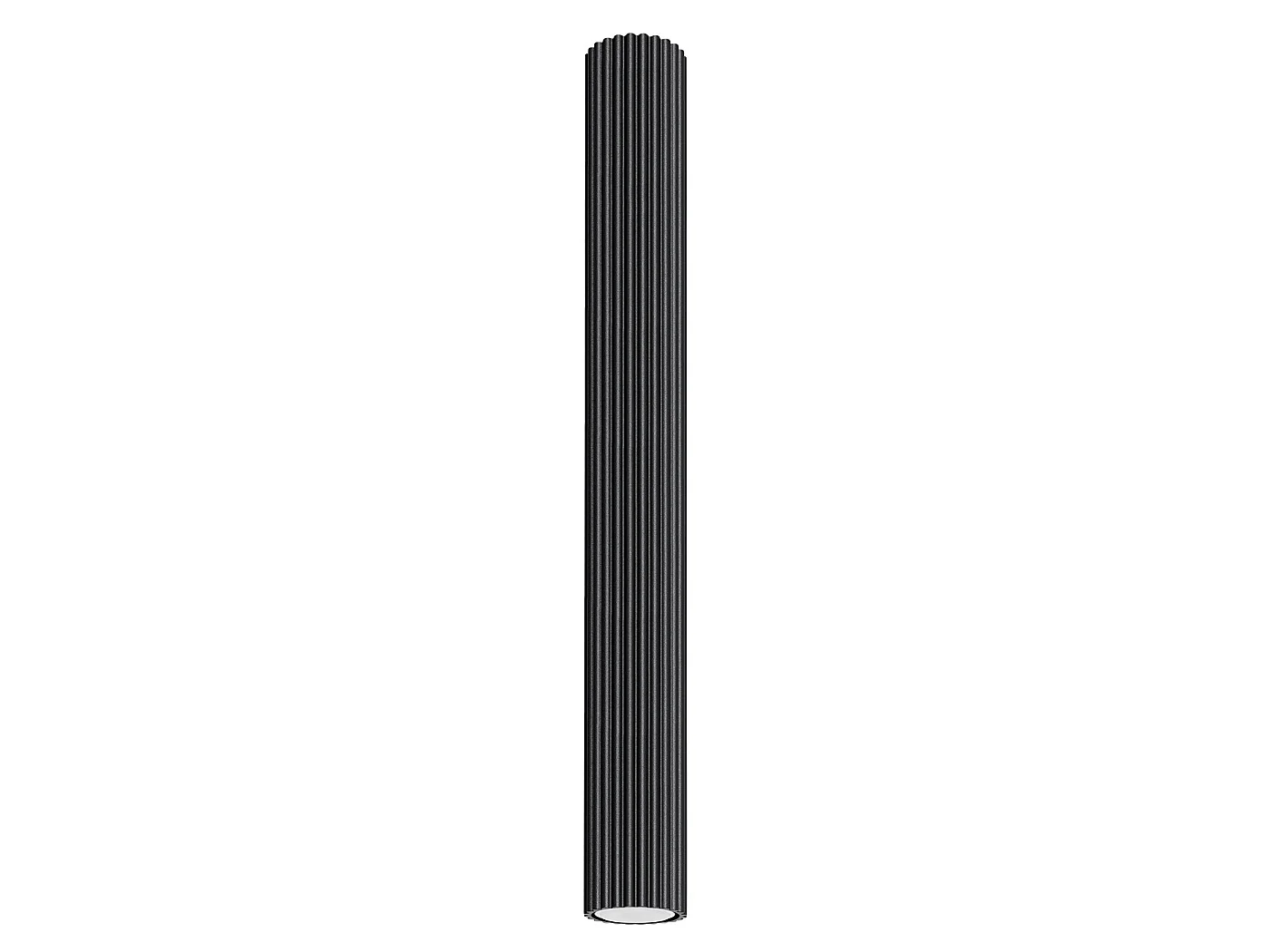 Lampa sufitowa minimalistyczny KARBON, aluminium - 1 źródło - L.6.5 x H.60 cm - czarny 3609572 - obrazek 1