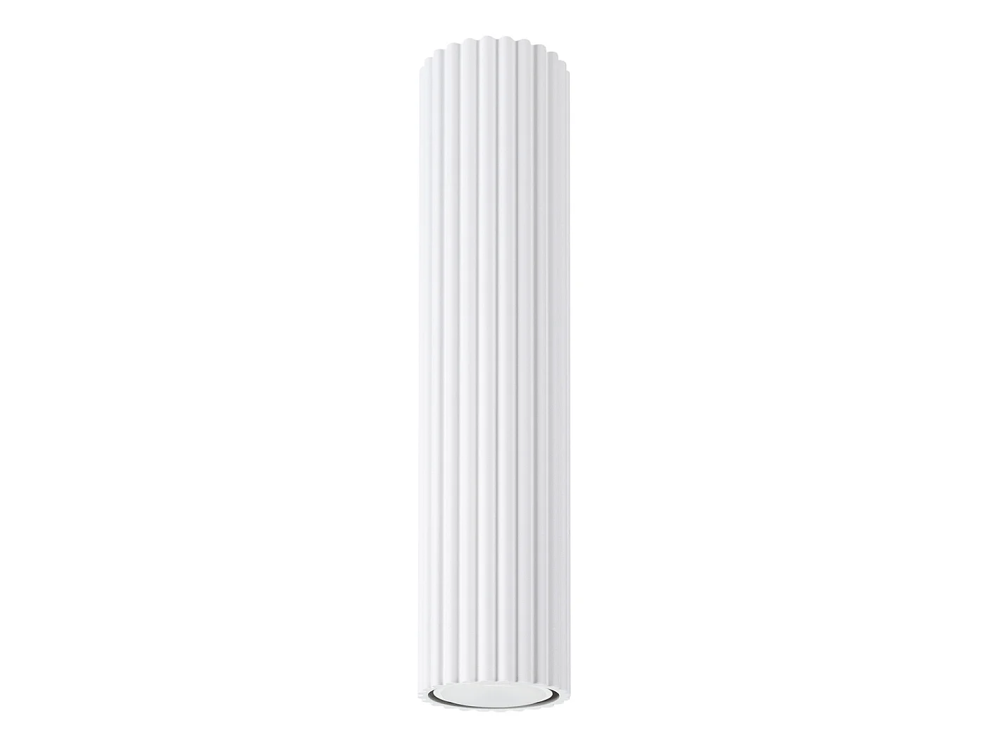 Lampa sufitowa minimalistyczny KARBON, aluminium - 1 źródło - L.6.5 x H.30 cm - biały 3609556 - obrazek 1