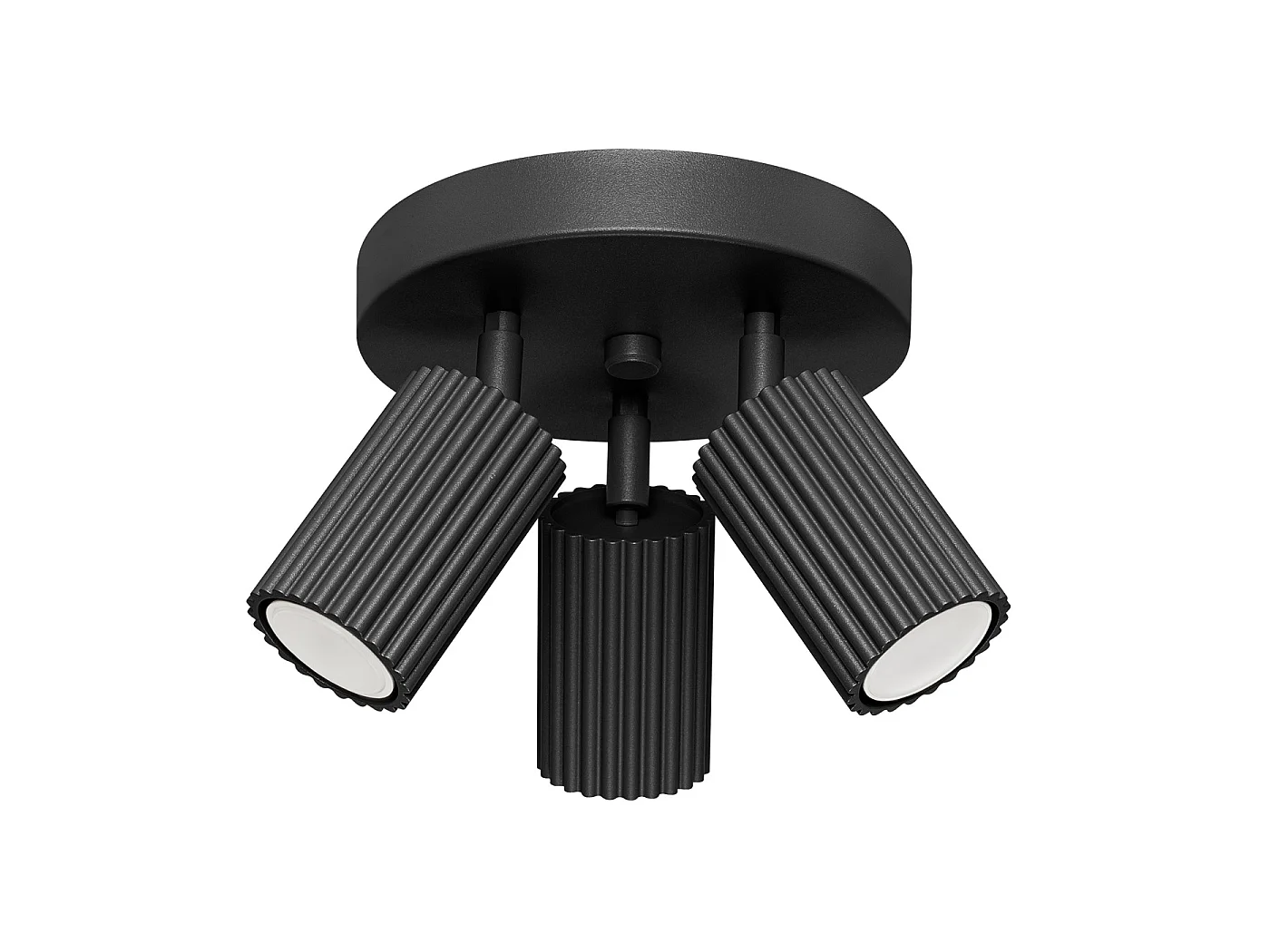 Lampa sufitowa minimalistyczny KARBON, aluminium - 3 źródło - L.19.5 x H.18 cm - czarny 3627295 - obrazek 1