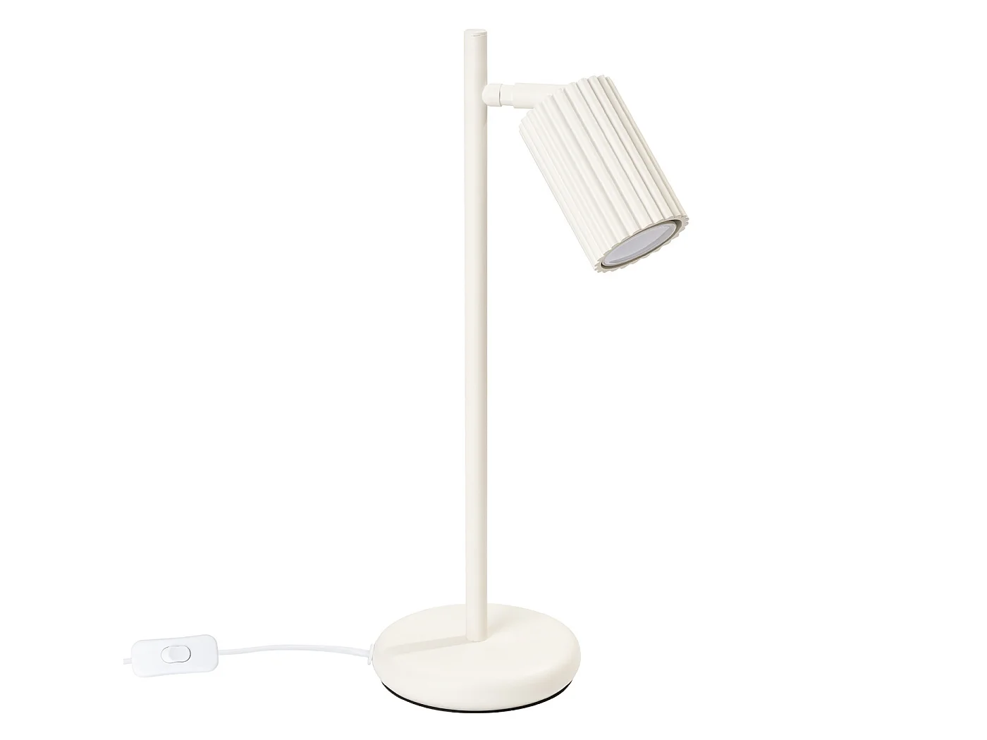 Lampa biurkowa minimalistyczny KARBON, aluminium – 1 źródło – L.14.5 x H.43 cm – beżowy 3627316