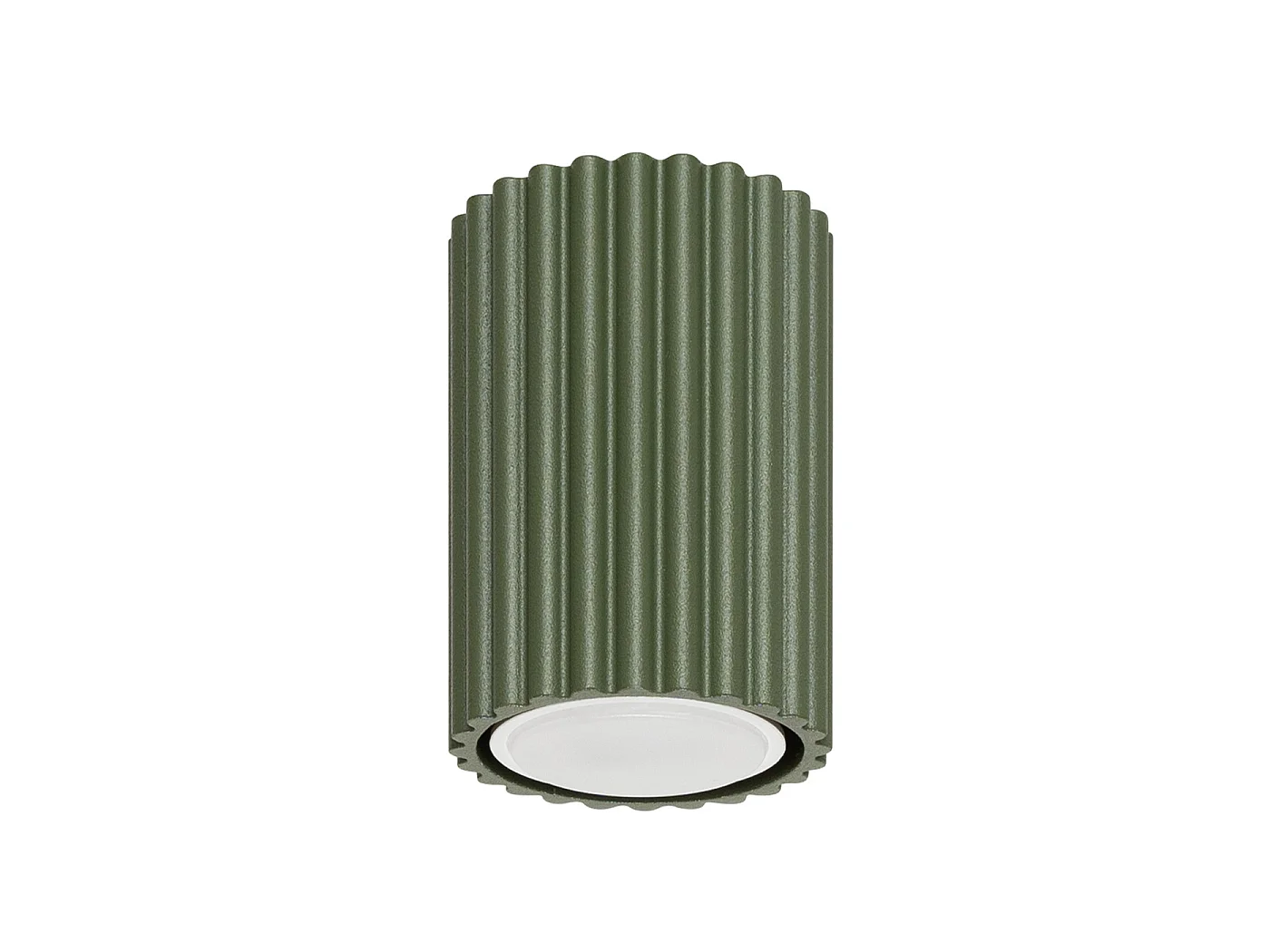 Lampa sufitowa minimalistyczny KARBON, aluminium - 1 źródło - L.6.5 x H.10 cm - zielony oliwkowy 3609571 - obrazek 1