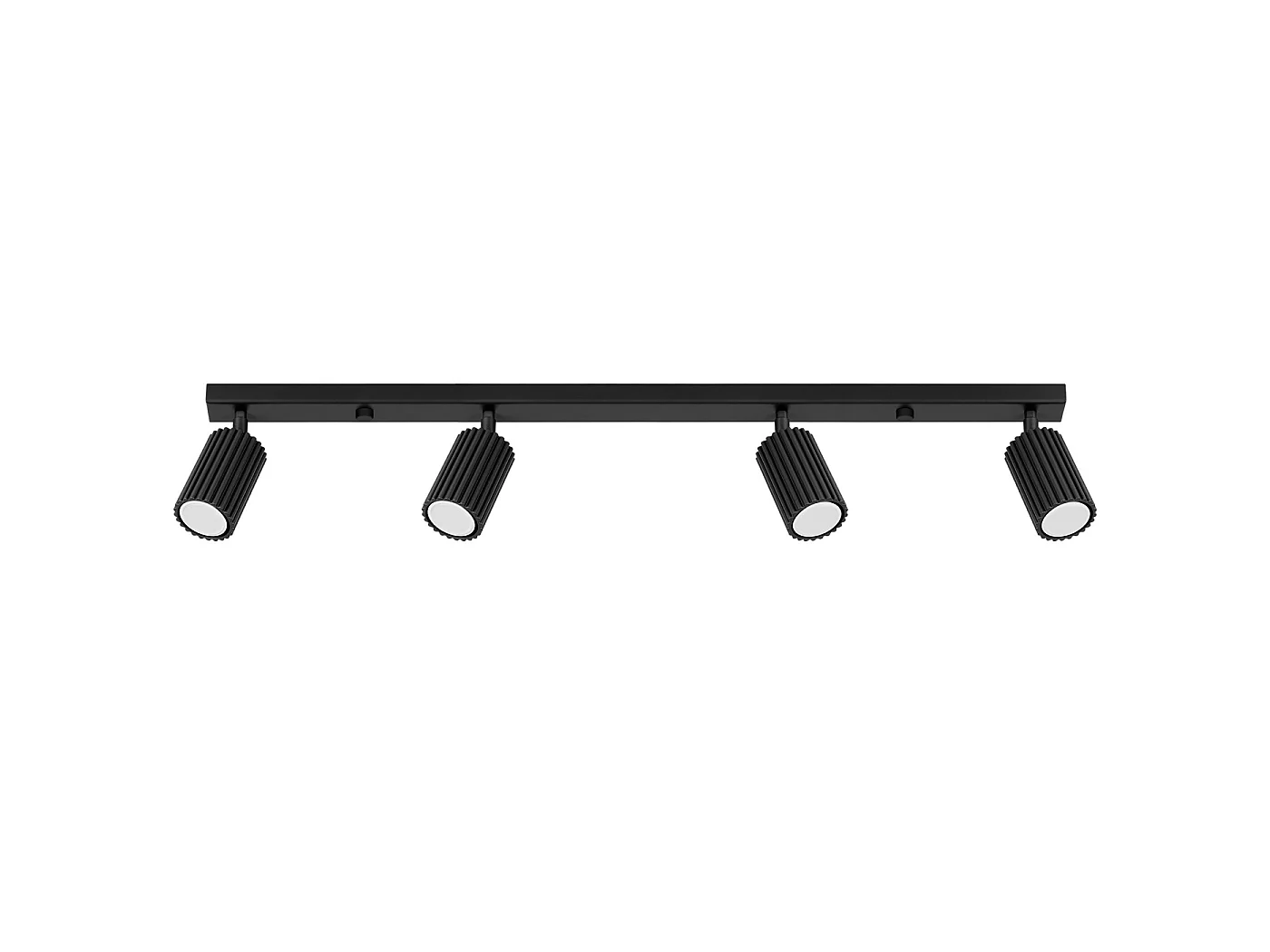 Lampa sufitowa minimalistyczny KARBON, aluminium - 4 źródło - L.81 x H.16.5 cm - czarny 3627290 - obrazek 1