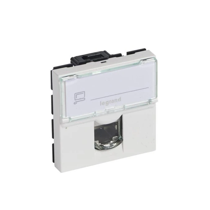 MOSAIC Gniazdo komputerowe /2moduły/ RJ45 kat.6a STP pomar. 076525 - obrazek 1