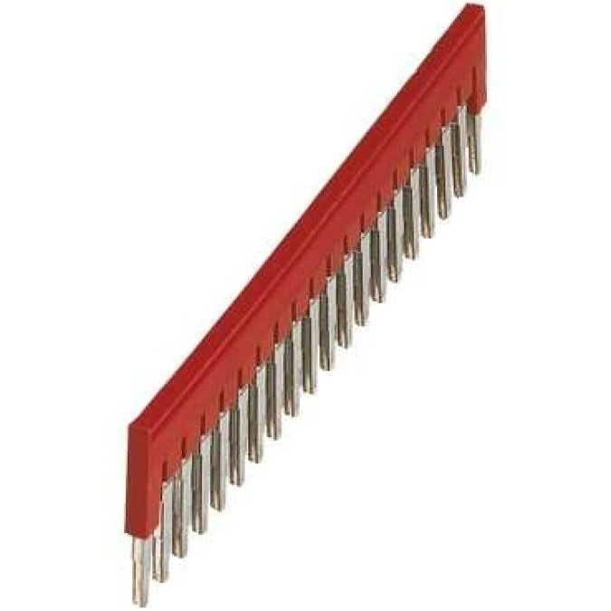 Mostek grzebieniowy 20‑torowy 4mm2 czerwony NSYTRAL420 /10 szt./ - obrazek 1
