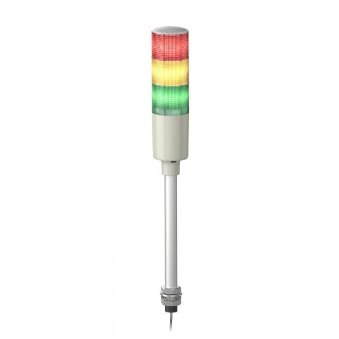 Monolityczne kolumny świetlne, Easy Harmony XVG, 60 mm, czerwony pomarańczowy zielony, światło stałe, brzęczyk, montaż na rurze