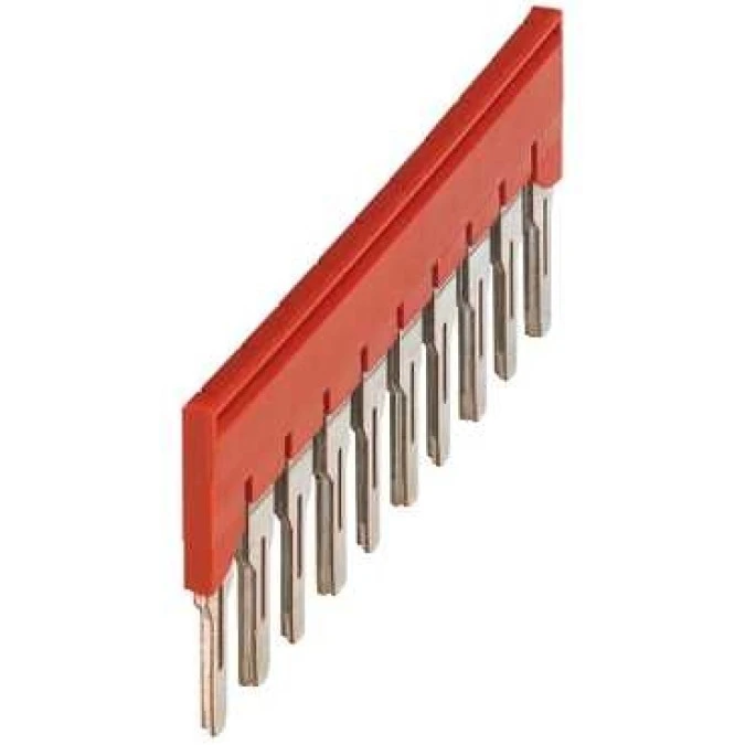 Mostek grzebieniowy 10‑torowy 6mm2 czerwony NSYTRAL610 /10 szt./ - obrazek 1