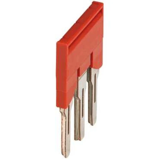 Mostek grzebieniowy 3‑torowy 6mm2 czerwony NSYTRAL63 /50 szt./ - obrazek 1