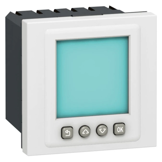MOSAIC Łącznik czasowy programowalny 1200w /2moduły/ biały 6A 250V 078425 - obrazek 1