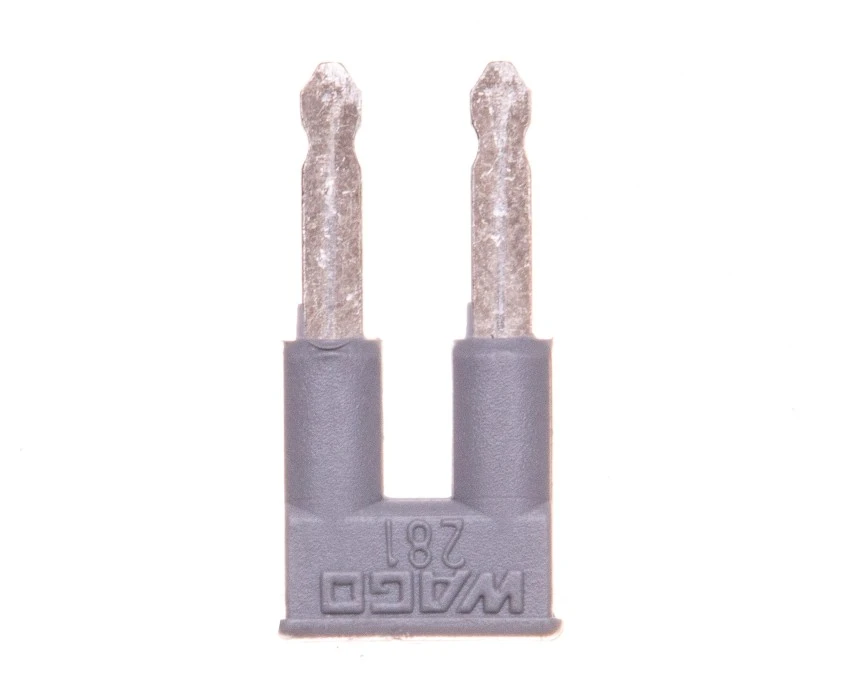 Mostek grzebieniowy 2‑torowy IN = IN złączki szary 281‑482 /25szt./ - obrazek 1