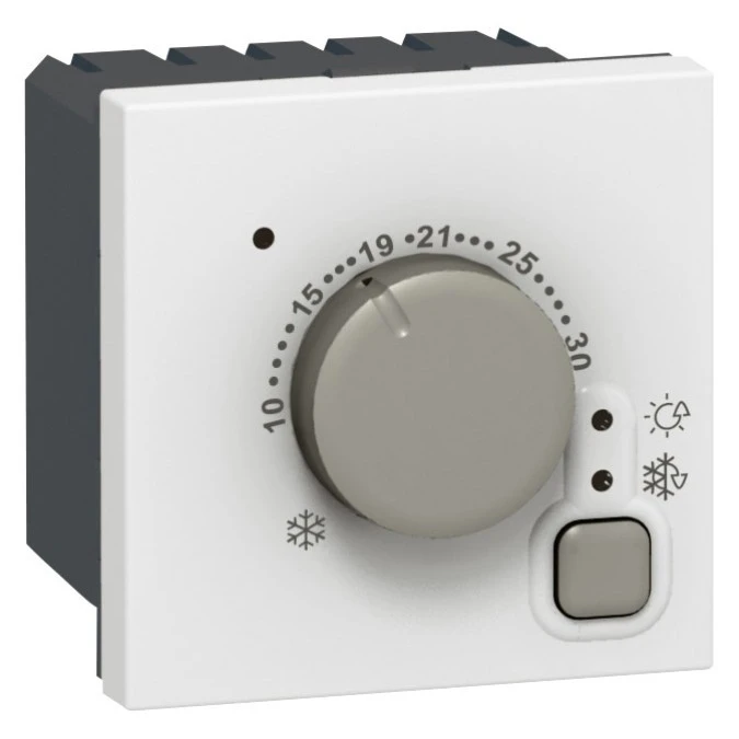 MOSAIC Termostat elektroniczny /2moduły/ biały 8A 230V 076720 - obrazek 1
