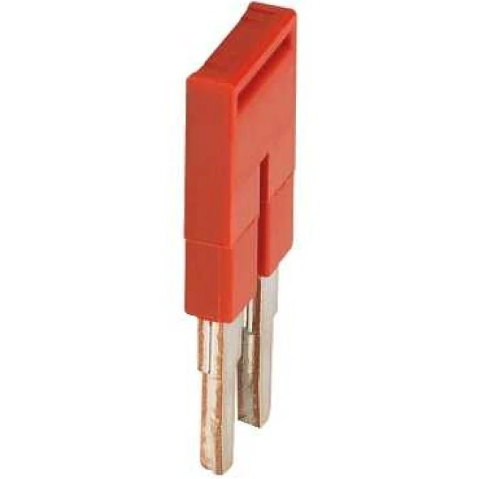 Mostek grzebieniowy 2‑torowy 2,5mm2 czerwony NSYTRAL22 /50 szt./ - obrazek 1