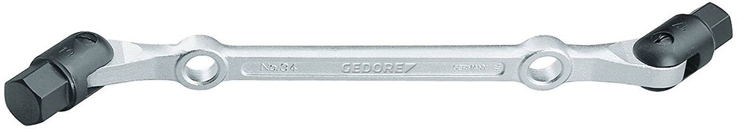Gedore IN 34 17X19 6302760 Klucz przegubowy podwójny 17 - 19 mm Kształt końcówki Zewnętrzny profil sześciokątny 295 mm 1 - obrazek 1