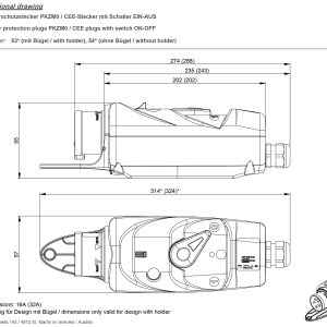 Złącze silnikowe CEE PCE 540251001 32 A 400 V Złącze silnikowe CEE PCE 540251001 32 A 400 V