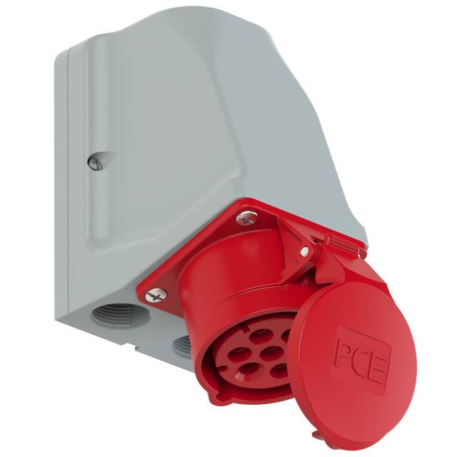 Gniazdo naścienne CEE PCE 917-6v 16 A 400 V - obrazek 1