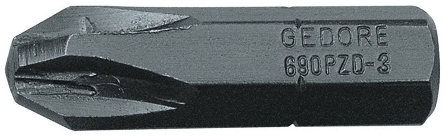 Bit krzyżakowy PZ 3 Gedore 690 PZD 3 L S-010 6553170 stal specjalna chromowo-wanadowa oksydowany C 6.3 1 szt. - obrazek 1