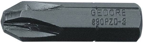 Bit krzyżakowy PZ 3 Gedore 890 PZD 3 6553410 stal specjalna chromowo-wanadowa oksydowany C 8 1 szt.