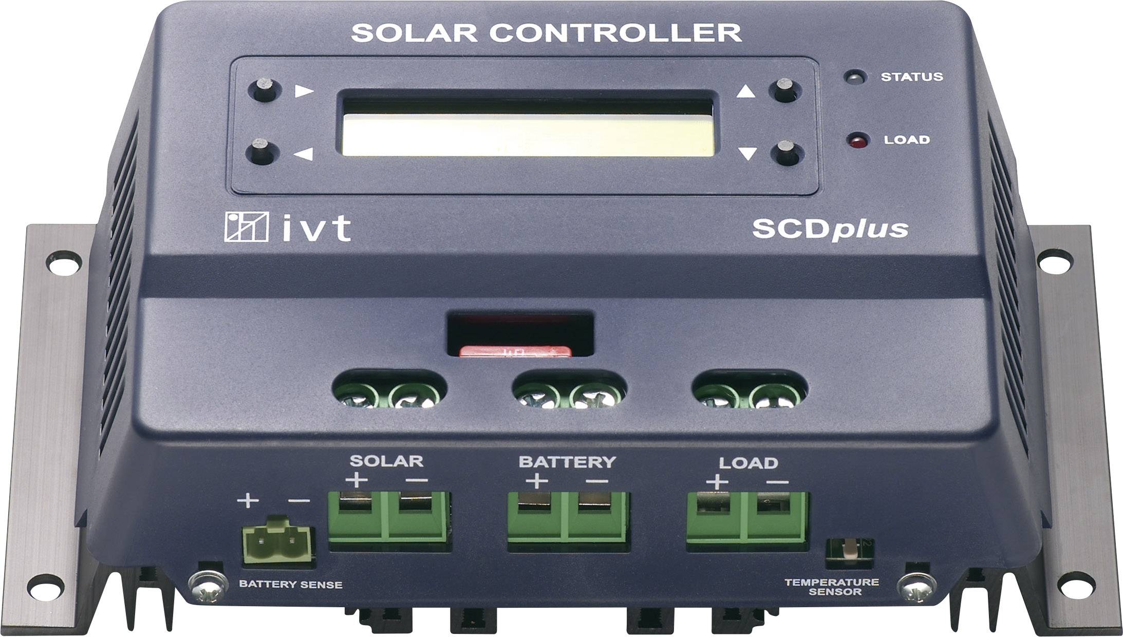 Solarny regulator ładowania IVT SCDplus 15A PWM 12 V, 24 V 15 A - obrazek 1