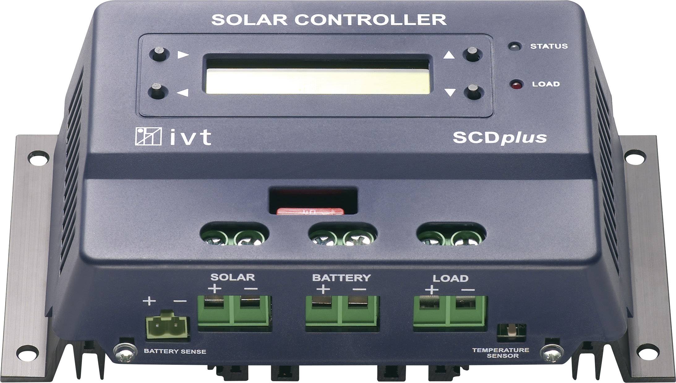 Solarny regulator ładowania IVT SCDplus 25A PWM 12 V, 24 V 25 A - obrazek 1