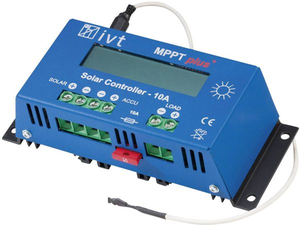 Solarny regulator ładowania IVT MPPTplus 10A MPPT 12 V, 24 V 10 A