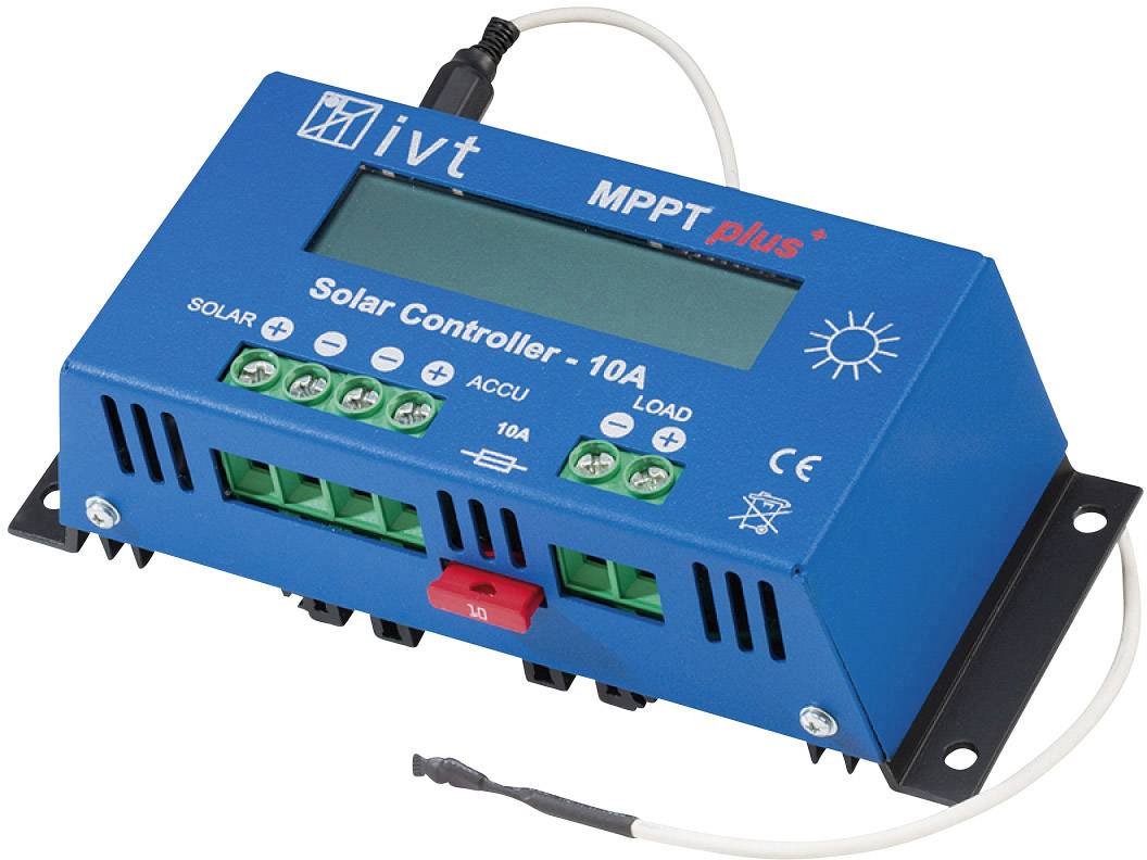 Solarny regulator ładowania IVT MPPTplus 10A MPPT 12 V, 24 V 10 A - obrazek 1