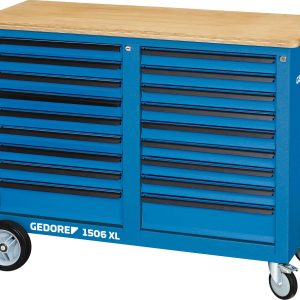 Gedore 2528096 Stół warsztatowy na kółkach (S x W x G) 1250 x 985 x 550 mm niebieski