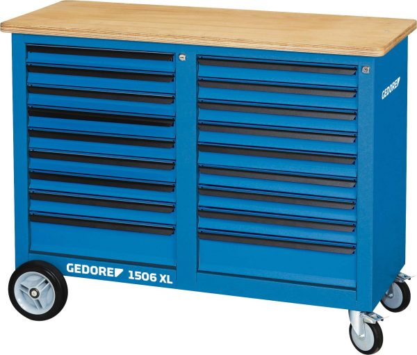Gedore 2528096 Stół warsztatowy na kółkach (S x W x G) 1250 x 985 x 550 mm niebieski