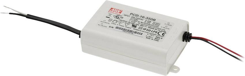MEAN WELL PCD-16-1050B Sterownik LED Stałonaprądowy 16 W 1.05 A 12 - 16 V/DC Ściemniacz, Układ PFC, Zabezpieczenie przed - obrazek 1
