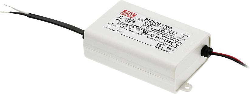 MEAN WELL PLD-25-700 Sterownik LED Stałonaprądowy 25 W 0.7 A 24 - 36 V/DC nie nadaje się do ściemniania 1 szt. - obrazek 1