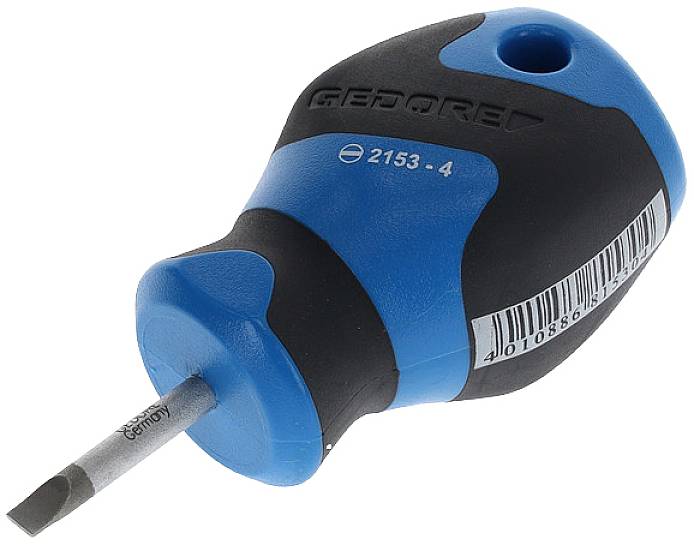 Wkrętak płaski Gedore 2153 4 1531174 Szerokość klingi: 4 mm Długość końcówki: 25 mm - obrazek 1