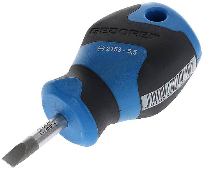Wkrętak płaski Gedore 2153 5,5 1482432 Szerokość klingi: 5.5 mm Długość końcówki: 25 mm - obrazek 1