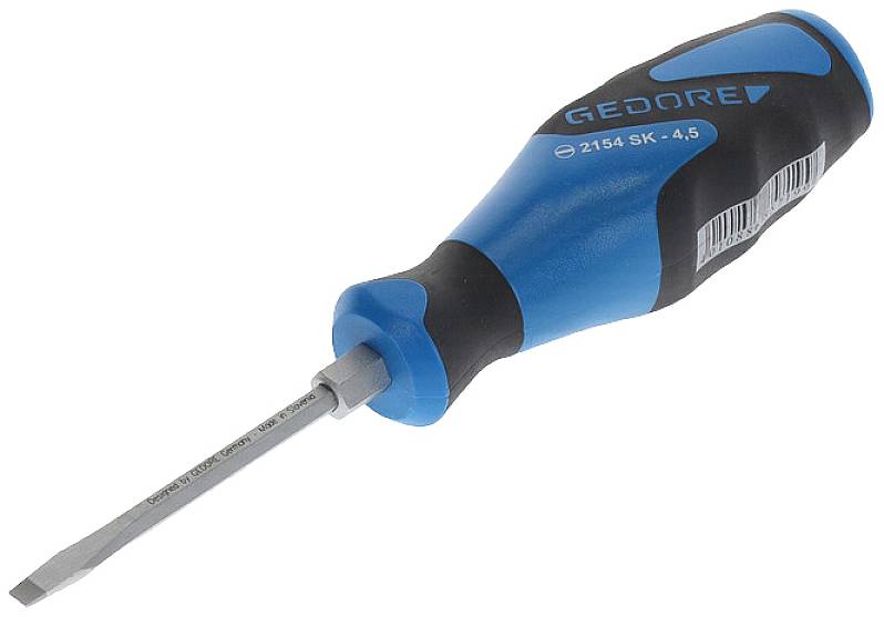 Wkrętak płaski Gedore 2154SK 4,5 1845217 Szerokość klingi: 4.5 mm Długość końcówki: 75 mm - obrazek 1