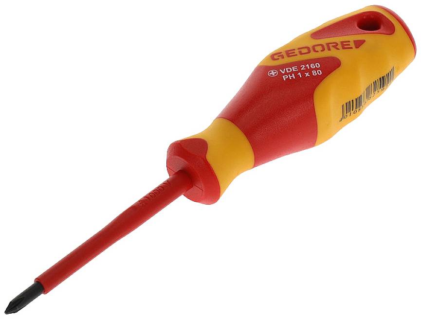 Wkrętak krzyżowy PH 1 Gedore VDE 2160 PH 1 1612115 DIN ISO 8764 - obrazek 1