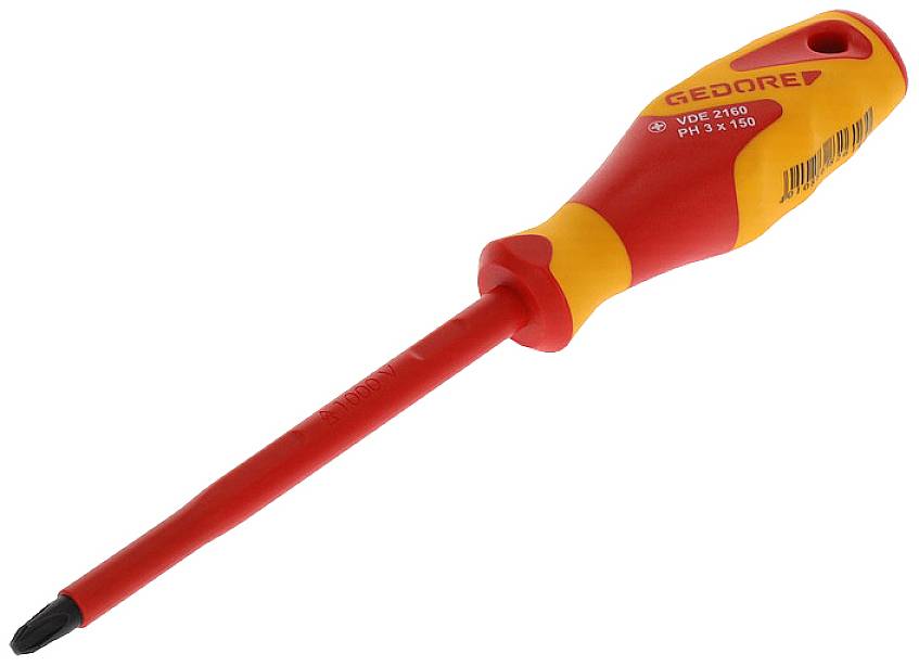 Wkrętak krzyżowy PH 3 Gedore VDE 2160 PH 3 1612131 DIN ISO 8764 - obrazek 1