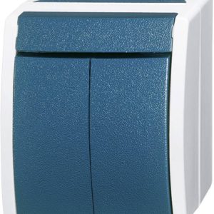 Busch-Jaeger 2601/5 W-53 Osprzęt elektroinstalacyjny do pomieszczeń wilgotnych Przełącznik seryjny Ocean, natynkowy nieb Busch-Jaeger 2601/5 W-53 Osprzęt elektroinstalacyjny do pomieszczeń wilgotnych Przełącznik seryjny Ocean, natynkowy nieb